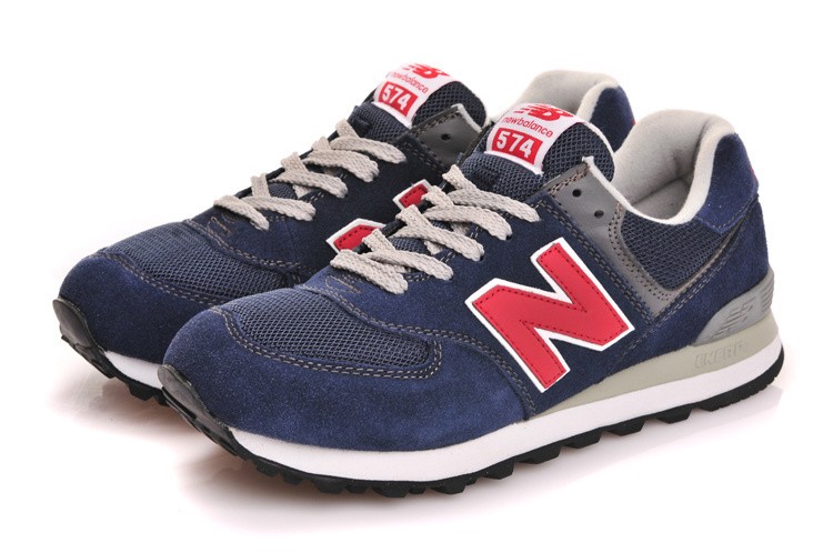 new balance 574 bleu marine rouge